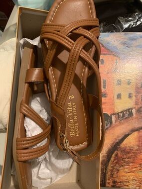 Bella Vita Brown Strappy Sandals